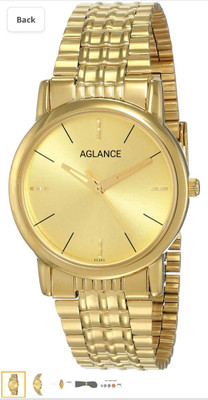 Aglance AG7987YM01 ORIGINAL GOLD PLATED WITH SELF ADJUSTABLE CHAIN AG7987YM01 ORIGINAL GOLD PLATED WITH SELF ADJUSTABLE CHAIN Analog Watch  - For Men