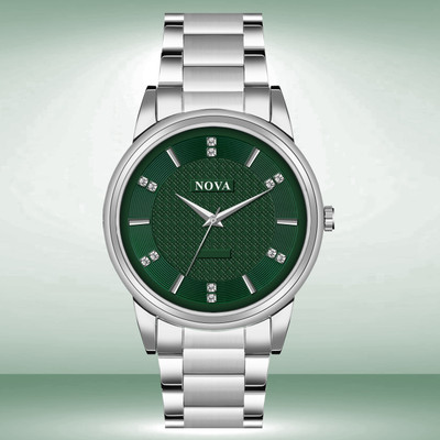 NOVA Mens and Boys Steel Chain Watch Analog Watch  - For Men