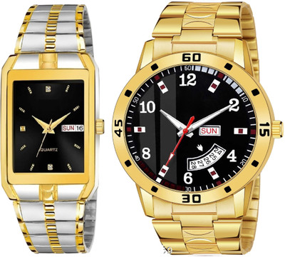 Caihong TT-Black-Gold-7 Analog Watch  - For Men