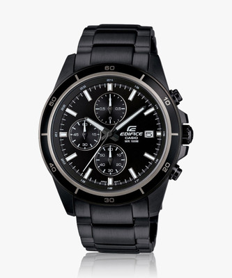 CASIO EFR-526BK-1A1VUDF Edifice EFR-526BK-1A1VUDF Black Dial Black Stainless Steel Band Analog Watch  - For Men