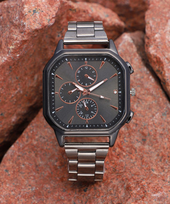 French Accent The Routine Four-Dial Square Watch Analog Watch  - For Men