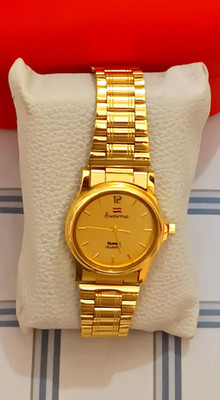 Le Le Watch for men gold color waterproof watches Analog Watch  - For Men