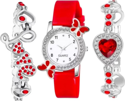 Gimiss BF-1 Red Analog Watch  - For Women