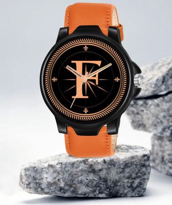 FEMEO ALPHA-F-3K-BK-TEN-PL-1 Alpha Heritage Collection F Brown Strap Watch for Man & Boys Analog Watch  - For Men