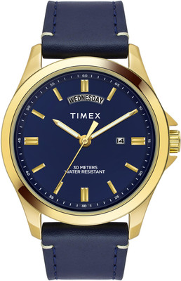 TIMEX TW000X140 Blue Round Dial Quartz Analog Watch  - For Men