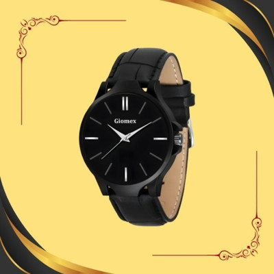 Giomex Student choice G-Black Plain Analog Watch Analog Watch  - For Men