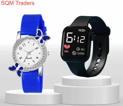 SQM TRADERS Analog-Digital Watch  - For Women