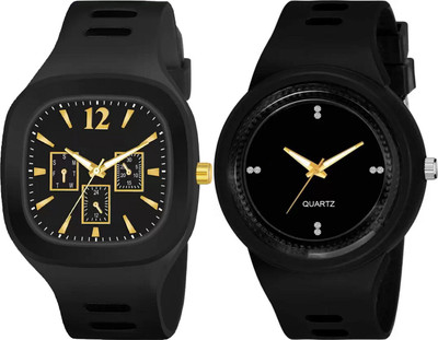Razyloo Square And Round Quartz Wristwatch New Generation Special Design Wedding Analog Watch  - For Men