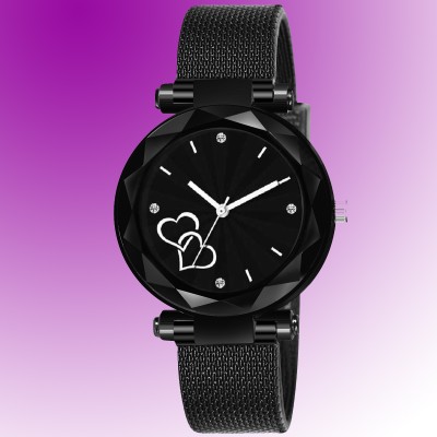DECLASSE Classy Kids and Girls All Black hearts Dial Analog watch Analog Watch  - For Girls