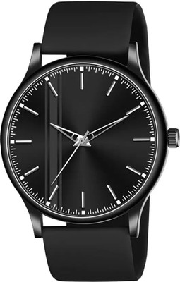 iSmart Silicone Belt Big Slim Case & Dial Attractive Casual Look Silicone Belt Big Slim Case & Dial Attractive Casual Look Analog Watch  - For Men