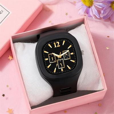 casera ADDI Black Case Designers Wrist Watches For Boy And Men Analog Watch  - For Men