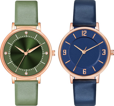 SPLAZOS MT-395 + MT-513 Trending And Functioning Round Dial Combo Of 2 Leather Watch For Women Analog Watch - For Girls SPLAZOS MT-395 + MT-513 Trending And Functioning Round Dial Combo Of 2 Leather Watch For Women Analog Watch - For Girls