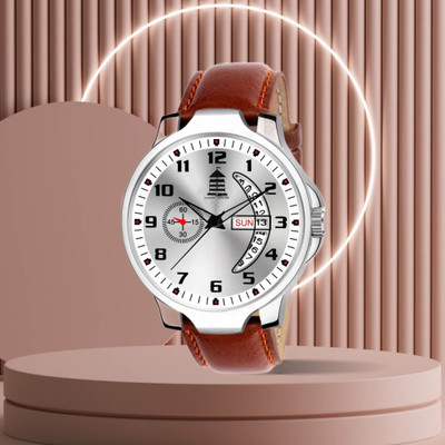 light house LT-152 New Trending Leather Day & Date Functioning Analog Watch For Men & Boys Analog Watch  - For Men