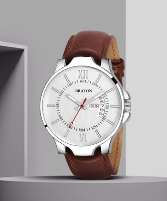 BRATON BT1958SL02 Day and Date Analog Watch - For Men Analog Watch  - For Men