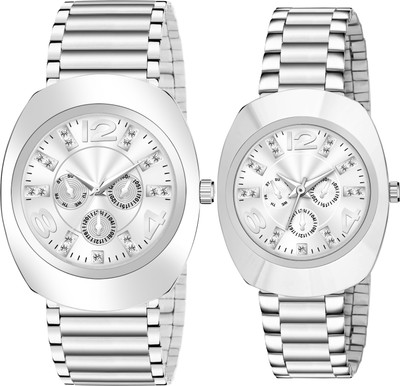 SHURAI couple_silver_wt_new Quartz Watches Luxury Watch For Men Analog Watch  - For Couple