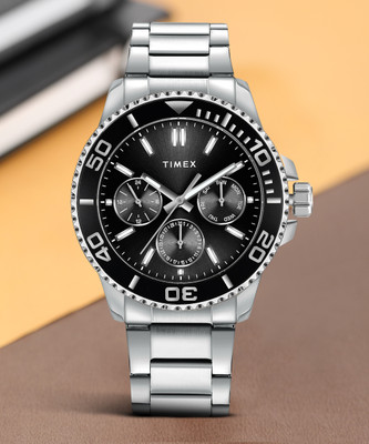 TIMEX Multi Function Black Dial Analog Watch  - For Men