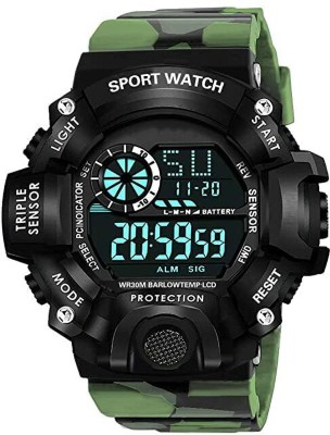 EVOTECH Digital Sports Multi Functional Black Dial Watch for Men Boys, Sport Watch Digital Watch  - For Boys & Girls
