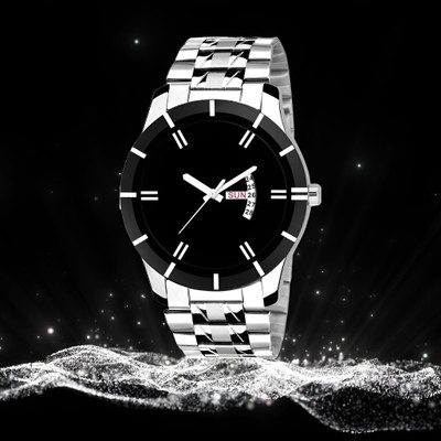 MAHAVIRA COLLECTION DD_CUT_SILVER Working Day and Date Trending Designer Watch for boys Analog Watch  - For Men