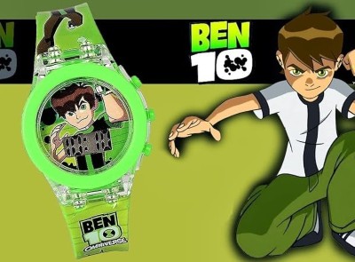 TONSY Ben 10 Hulk Green Strap Digital Musical Sound Play Gift Watch Digital Ben 10 Digital Watch  - For Boys