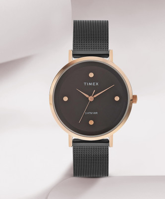 TIMEX Black Dial Analog Watch  - For Women