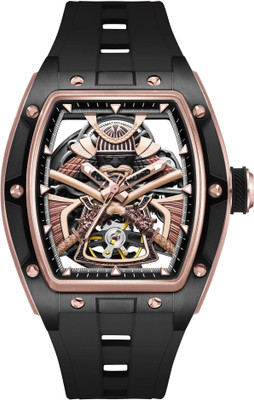 Alix AL2920 Elegant Rose Gold Bezel Analog Watch  - For Men