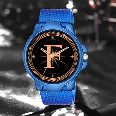 FEMEO Alpha Heritage Collection F Blue Strap Watch for Man & Boys Analog Watch  - For Men