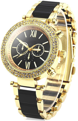 DECLASSE STYLISH BALCK AND GOLD CHAIN WATCH 803 Analog Watch  - For Women
