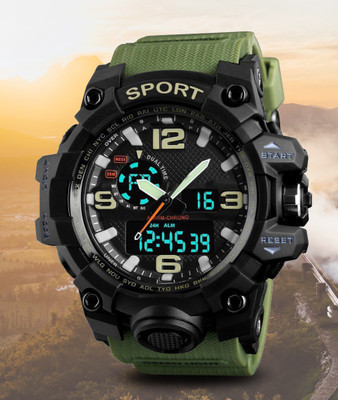 Diaggro 1155 Bold Green Watch – 1155 Edition for Men Analog-Digital Watch  - For Men