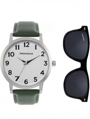 PROVOGUE Premium Watch & Sunglasses Combo for Men – Perfect Gift Set Premium Watch & Sunglasses Combo Perfect Gift Set Analog Watch  - For Men