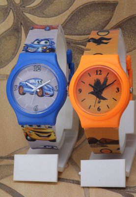 VIRAKTI Colorful Round Dial Designer Rubber Belt Colorful Round Dial Designer Rubber Belt Analog Watch  - For Boys & Girls