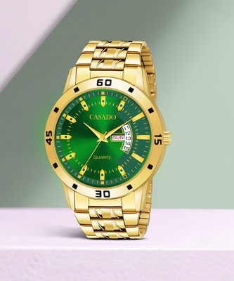Casado Gold Platted Stainless Steel Day & Date Functioning Water Resistant Series Gold Platted Stainless Steel Day & Date Functioning Water Resistant Series Analog Watch - For Men Casado Gold Platted Stainless Steel Day & Date Functioning Water Resistant Series Gold Platted Stainless Steel Day & Date Functioning Water Resistant Series Analog Watch - For Men