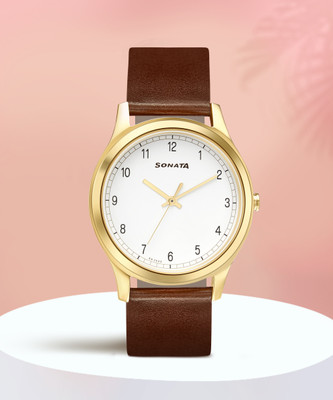 SONATA NP7135YL01 Core Analog Watch  - For Men