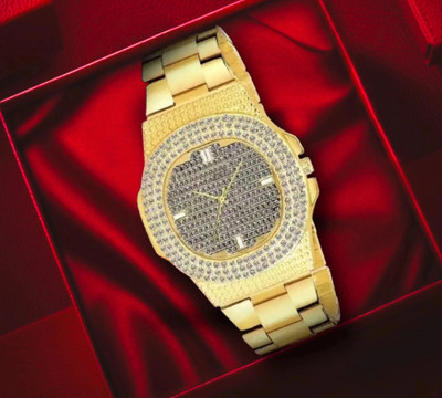 SUBERA Party-Wedding Special Gold & Diamond Limited Premium Party-Wedding Special Gold & Diamond Limited Premium Analog Watch  - For Men