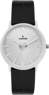 LOGUES WATCHES Analog Silver Dial Men's Watch | G E 905 SL-01 | 3 ATM Water Resistant Analog Watch  - For Men