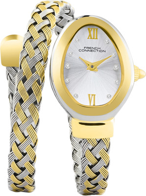 French Connection La Tresse La Tresse Sunray Silver Dial Analog Watch For Women's FCN0152STM Analog Watch  - For Women