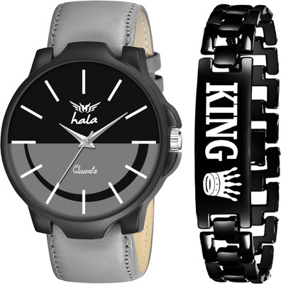 HALA 1047 1047 Grey & King Bracelet Analog Watch  - For Men
