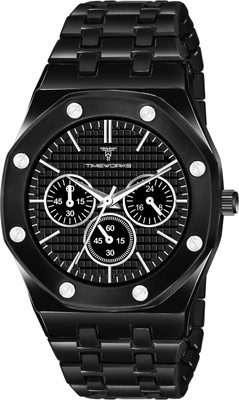 TIMEWORKS 401NNM02 TIMEWORKS Designer Black Dial with Black Chain Men's & Boy's Analog Watch  - For Men