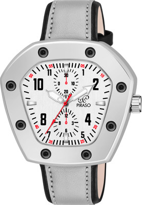 PIRASO Latest Luxury Silver Dial With Grey Strap Analog Watch For Men Analog Watch  - For Men