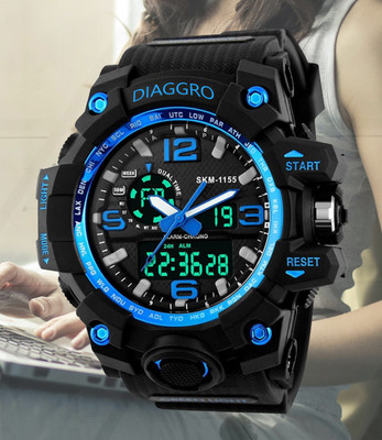 Diaggro 1155 Men's 1155 Blue Sports Watch with Analog-Digital Features Analog-Digital Watch  - For Men