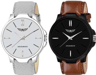 ANALOGUE Combo of 2 | Synthetic Leather Straps | 1 Year Warranty | Boys Series Combo of 2 | Synthetic Leather Straps | 1 Year Warranty | Boys Series Analog Watch  - For Men