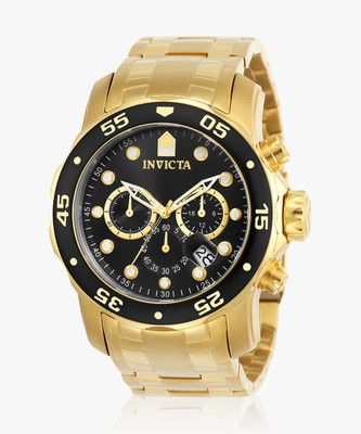 INVICTA 0072 Pro Diver - Scuba Quartz Black Dial Analog Watch  - For Men