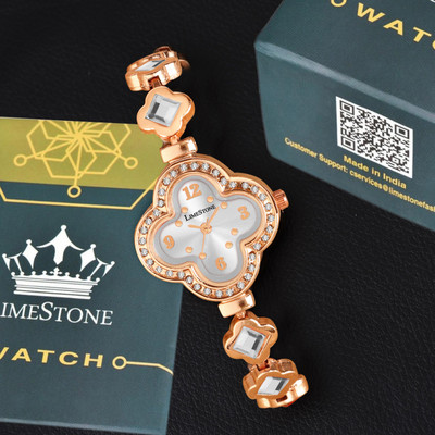 LIMESTONE Modern Muse Rose Gold Designer Collection Quartz Analog Watch  - For Women