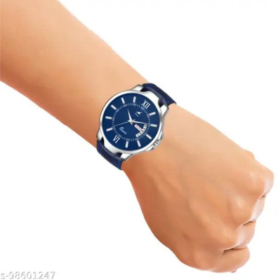 Giomex Roman DD Blue Blue Strap Premium Addition Analog Watch  - For Men