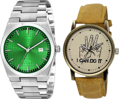 TVILLA Grey I Can Do it MZ-LR30 Analog Watch  - For Men