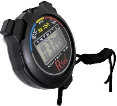 RTEK Digital LCD Stopwatch Chronograph Timer Counter Sports Alarm Digital Watch  - For Men & Women