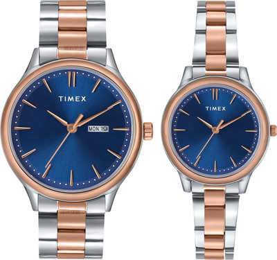 TIMEX Blue Dial Watch Gift Set Analog Watch  - For Men & Women
