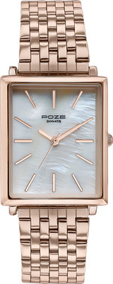 SONATA Sonata Poze Classic Cools Quartz White Round Dial Women's Watch Analog Watch  - For Women