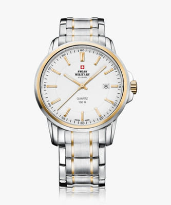 Swiss Military by Chrono SM34039.05 Swiss Made White Dial Analog Watch  - For Men