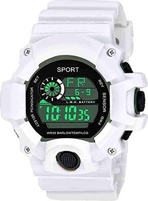 DKERAOD GR22 Transparent SKIVIEI Kids White Silicone Strep Waterproof Digital Watch for Men Digital Watch  - For Men