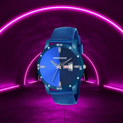 PROVOGUE PRVG-NB605 Day and Date Blue Mens Watch|Brand-Branded Wrist & Hands Watch|For Boys & Mens| Analog Watch  - For Men